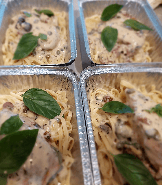 Freshly made meal