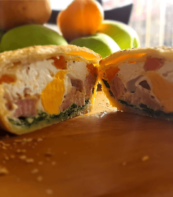 Freshly baked pie